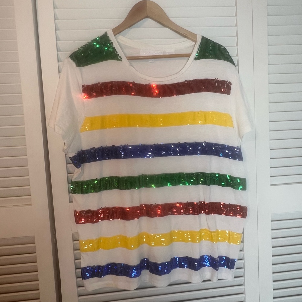 Cream Stripes & Co T-Shirt